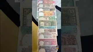 Old 1, 2, 5, 10 and 20 Rupees collection | Indian Note Collection #currency #collection