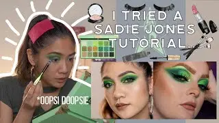 I tried a Sadie Jones Tutorial   Blood Money by Jeffree Star Cosmetics