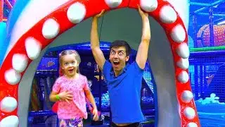 Vasena and Daddy at Indoor Playground with Baby Shark Kids Songs & Nursery Rhymes