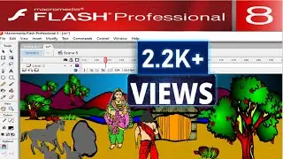 macromedia flash 8 animation story tutorial | moral story in macromedia flash 8