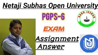 netaji subhas open University PG political science-6(PGPS-6) assignment answer