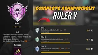 Complete Ruler V Achievement in Bgmi / Pubg mobile | How to complete Ruler V Achievement | Ruler V |