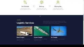 Escal Transportation and Logistics Elementor Template Kit delivery truck