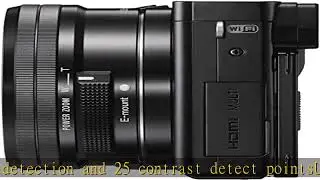 Sony Alpha a6000 Mirrorless Digital Camera 24.3MP SLR Camera with 3.0-Inch LCD (Black) w/16-50mm Po