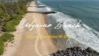 Udyavar Pithrody Beach | Stunning Drone View in 4K 60FPS | Hidden Coastal Beauty of Karnataka