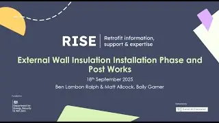 External Wall Insulation: Installation & Post Works | RISE Masterclass