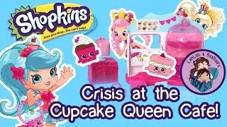 Crisis at the Cupcake Queen Cafe! ~ Playing & Opening Jessicake & Playset, Shoppies Adventure 2
