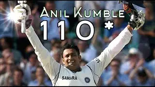 ANIL KUMBLE'S MAIDEN TEST CENTURY | Great Batting by a Spin Magician