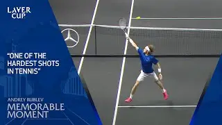 Andrey Rublev's Remarkable Backhand Smash | Laver Cup 2023