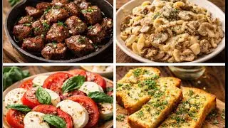 Relaxing Evening Meals For Four | Silent Cooking &Food Viewing#bedianawalkerdoingsrecipes#