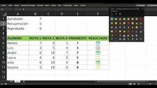 EMOTICONES | Funci&oacute;n SI con formato condicional en Excel