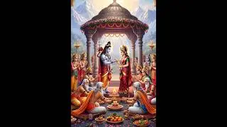 शिव-पार्वती विवाह 🔱 | Shiv Parvati Vivah | Mahadev Divine Marriage Short #shorts #shivvivah #vairal