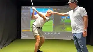 Fixing early extension 8th Golf Lesson with @JonBullasGolf