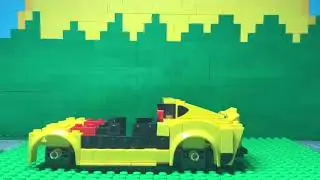 Lego Toyota Supra Build Timelapse