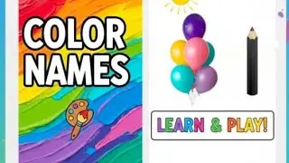&bull; Learn Colors for Kids 🌈| Colors Name with Pictures 🎨 and spelling