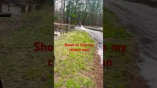 Biking flooded roads#bike