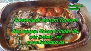 Schweinebraten im Tontopf