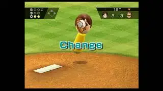Wii Sports Baseball Emily vs Cole