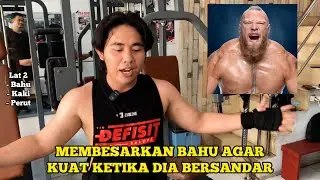 DAY 2 SHOULDER, LEG & ABS || MEMBUAT BAHU BULAT DAN BESAR 