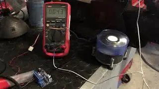Testing a PWM  PC CPU Fan Temperature Control Speed Controller