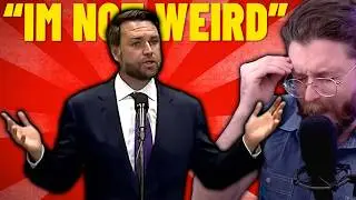 Vaush Reacts To JD Vance's EXTREMELY Weird Speech