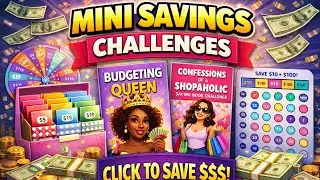 Mini Savings Challenges 💵 | Box Challenge, Budgeting Queen & Shopaholic Book