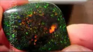 Andamooka Black Matrix Opal Designer Cabochon FC42 on CabsAndSlabs.com