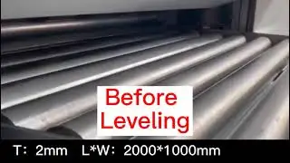 Servo Precision Leveling Machine for Thin Metal Sheets and Parts