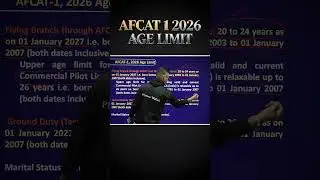AFCAT 1, 2026 Age Limit | AFCAT 1, 2026 Notification Out ✈️ #AFCAT #Shorts #DW