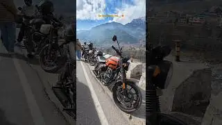 Delhi to Spiti Valley 🏔️🤯😍 Ride Royal Enfield Hunter in Mountain #spiti #leh #manali #kasol #rohtang