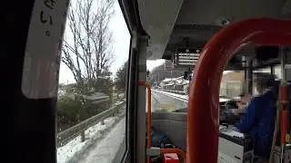 【前面展望】米原駅～木之本駅【湖国バス 木之本米原線】