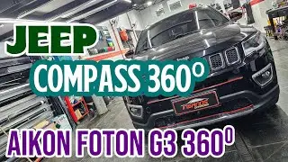 Central Multimidia Jeep Compass Aikon Foton G3, C&acirc;meras 360⁰, Apple Carplay e Android Auto, Tela 2K