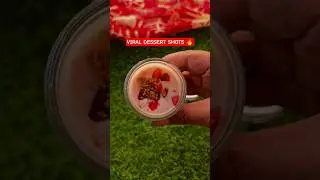 No Oven Dessert! Pink Biscoff Shots|Mini Dessert in 5 Minutes 🍪🍓 #ytshorts #dessert
