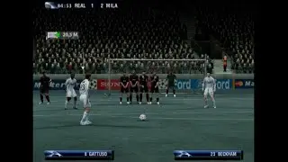 ULTIMATE PS2 gameplay Champions League Showdown Real Madrid vs Milan 2006-2007!