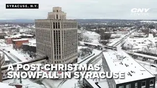 SkyEye One: A snowy Syracuse after Christmas