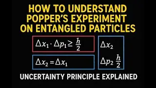 How to Understand Poppers Experiment on Entangled Particles: Uncertainty Principle Explained with...