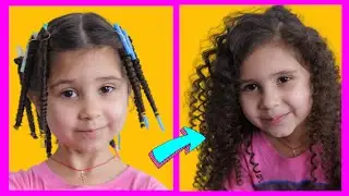 Coafuri simple de făcut acasă. Bucle mărunte. Păr creț /AFRO CURLS Tutorial Kids / Coafuri copii