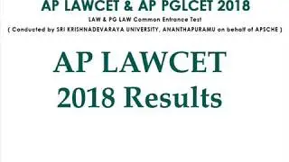 AP LAWCET 2018 Results | AP LAWCET Results 2018 Date