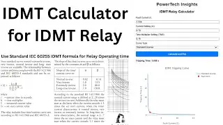 IDMT Calculator For IDMT Protection Relay