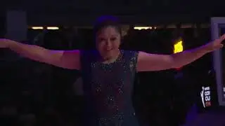 Red Panda falls and is injured during halftime of WNBA Commissioner's Cup