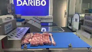 Meat Processing Machine | How to cut pork belly (by machine) | Meat Slicer | Pork Belly #shorts