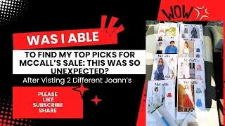 Was I Able to Find My Top Picks for McCall's Sale: This Was Unexpected!! #patternsale #sewing