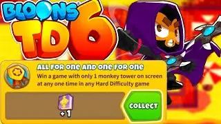 How to get the All for One and One for One achievement! (No Monkey Knowledge) Bloons TD 6
