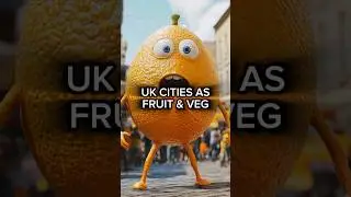 UK Cities As Fruit & Veg #shorts #ukcities #midjourney