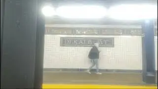 Inbored Brooklyn bound  (Canarise Rockaway Pway) R143 L train  to Myrtle Wyckoff Avs from Morgan Av