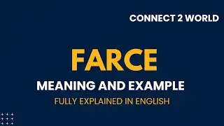 What Does  farce    Means || Meanings And Definitions With  farce    in ENGLISH
