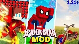  Minecraft 1.21 Spider-Man Mod Download &ndash; Real Web Swing & Suit Powers