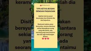 Tips ketika bosan dengan pasangan | suami istri bahagia #shorts