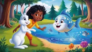 Aisha And the Magic Rabbit🐇| The Story of the Fish🐟And the Magic Rabbit | Story Blocks|story in urdu
