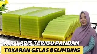 KUE LAPIS TERIGU PANDAN | ENAK & LEMBUT BANGET